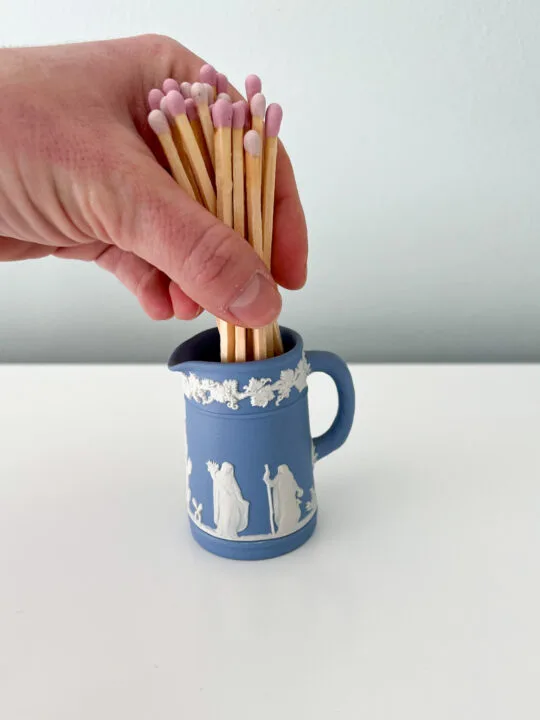 Easy DIY Match Holder tutorial using thrifted containers