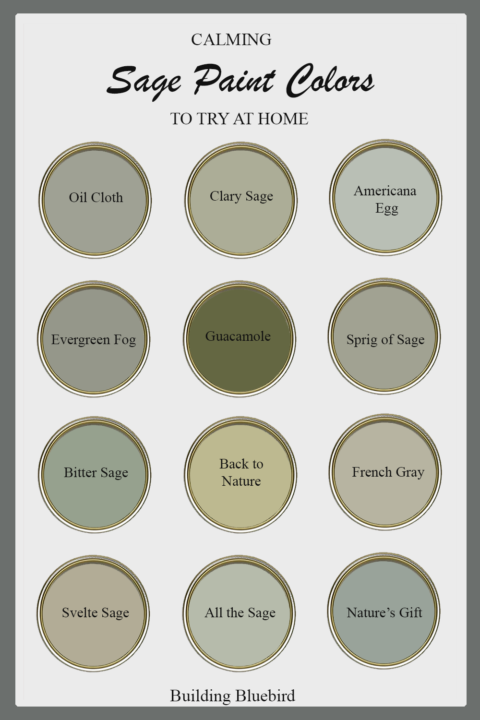Calming sage paint colors to try at home