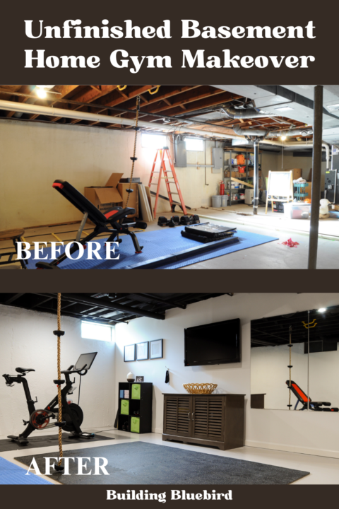 Budget friendly unfinished basement home gym makeover - top tips!