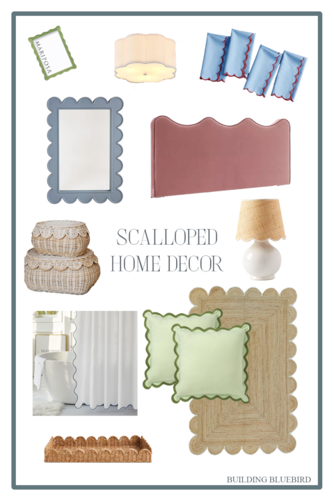 Scalloped edges design ideas and home decor to incorporate in your home!