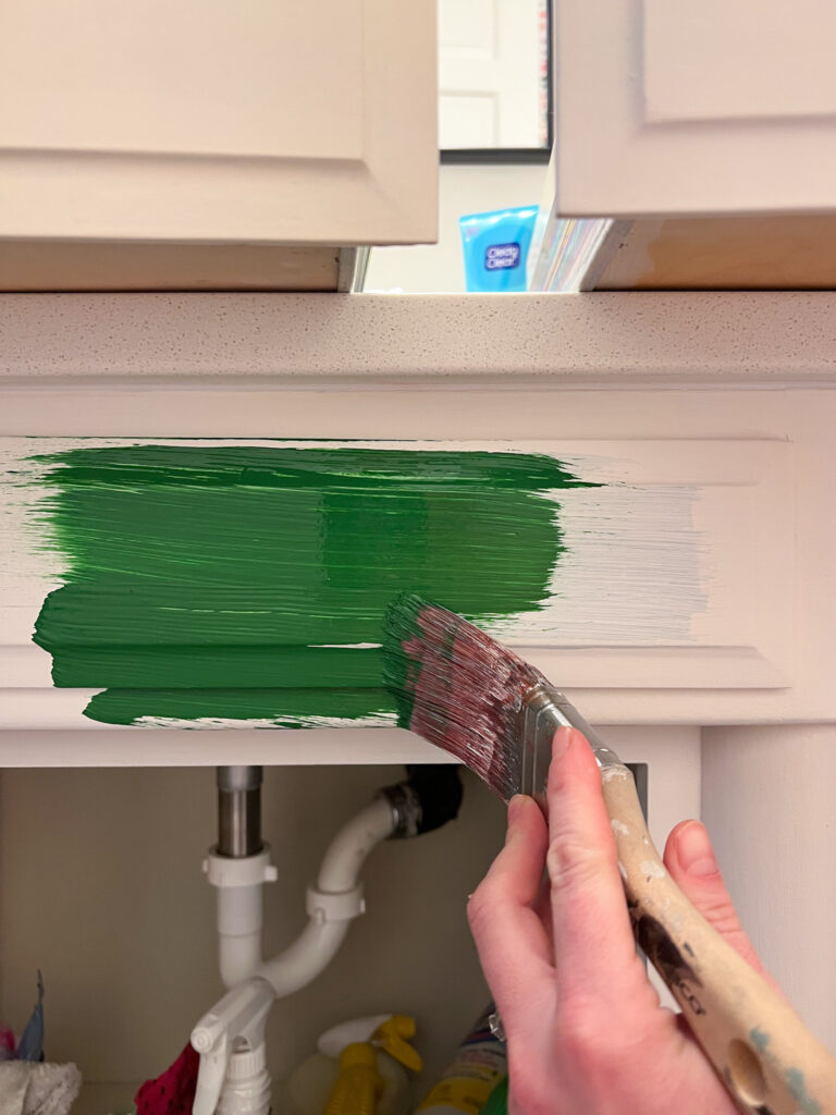 Painting a Bathroom Cabinet DIY | Step by Step Tutorial - Building Bluebird