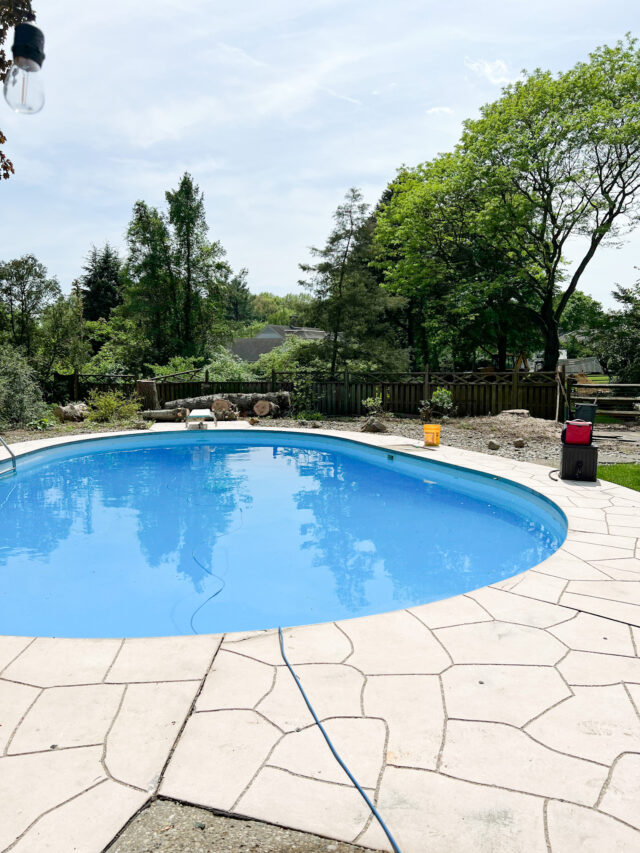 Stunning Backyard Pool Makeover on a Budget - Building Bluebird