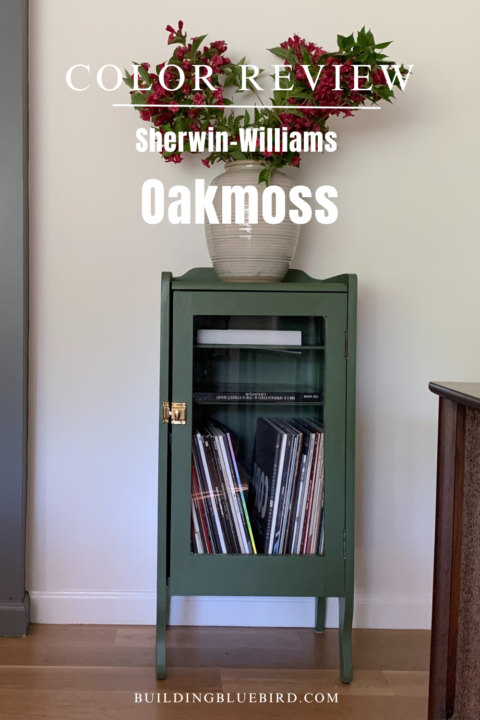 Sherwin Williams Oakmoss Paint Color Review - dark green