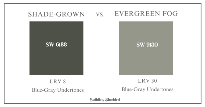 Sherwin Williams Shade Grown Paint Color Review | Dark Green