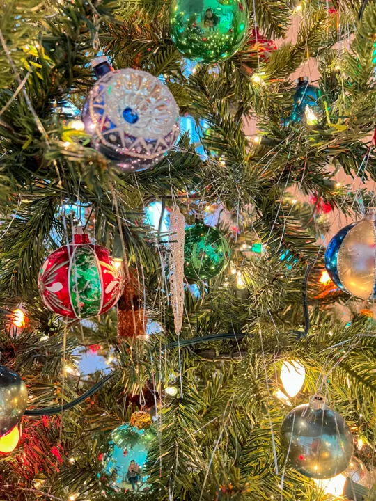 Create a Retro Christmas Tree with Shiny Brite and Vintage Ornaments