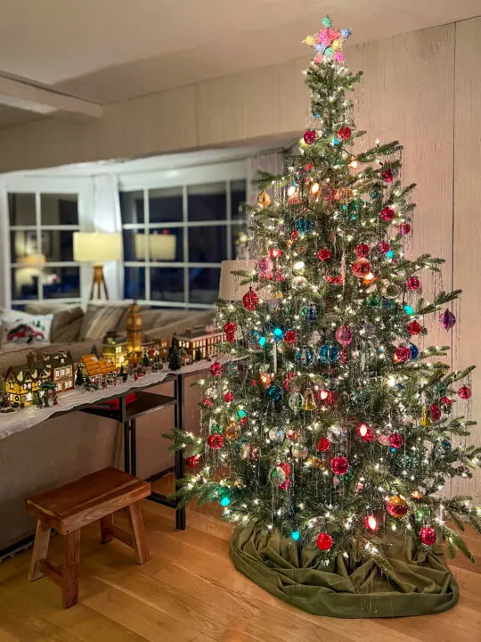 Create a Retro Christmas Tree with Shiny Brite and Vintage Ornaments