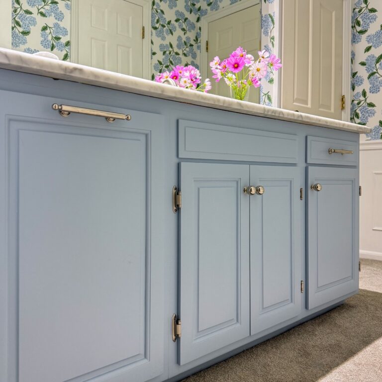 Sherwin Williams Honest Blue | Pretty Blue for a Bathroom Vanity